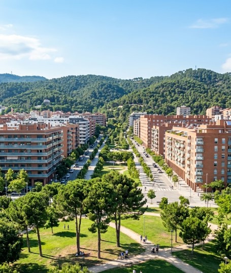 Barrios de Canaletes y Turonet en Cerdanyola del Vallès, entorno residencial seguro